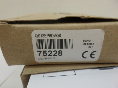 New surplus BANNER photoelectric Sensor QS18EP6DVQ8    75228    10-30VDC