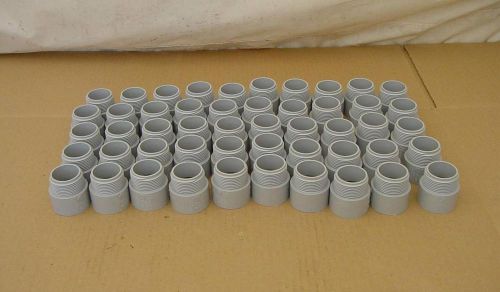 LOT OF 50 - CENTAUR PVC ACCESSORIES - TA12 1 1/4&#034; PVC TERMINAL - 078087