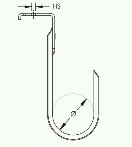 25-CADDY ERICO CAT64AFAB3, CAT64 4&#034; CABLE HOOK CAT5 NETWORK HANGER