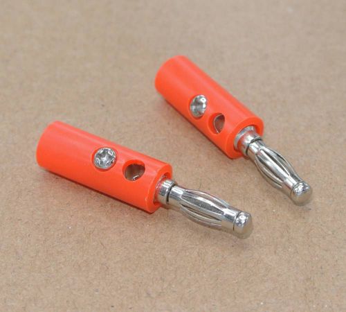 4mm Speaker Banana Plug Audio Connector Red x50pcs