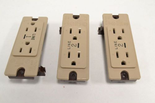 LOT 3 STEELCASE 98665 120V-AC 15A AMP SOCKET PLUG B278253