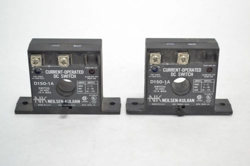 LOT 2 NEILSEN-KULJIAN D150-1A CURRENT OPERATED DC SWITCH 30V-DC 0.15A B273330