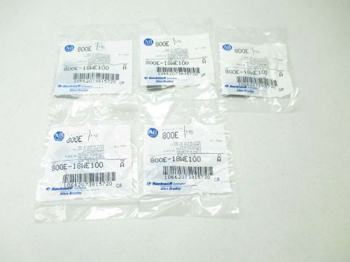 Lot 5 new allen bradley 800e-18we100 snap-in legend plate ser a d445456 for sale