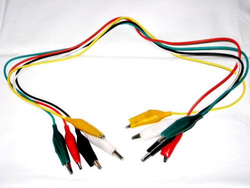 Lot(5) Big Alligator lead set color booted with 2&#039; wire