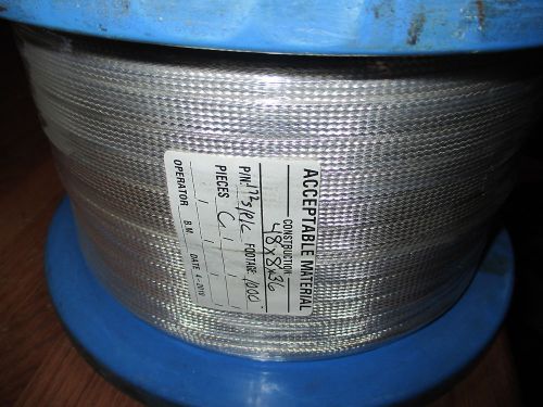 1000&#039;- 3/8&#034; Silver plated Copper Tubular Braid