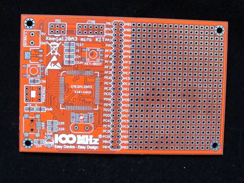 AVR Development Board PCB for ATXMEG128A3U xmega128A3U USB programming ....