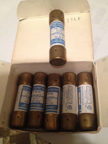 Lot of 6 Littelfuse NLN 4 Class K5 Fuse