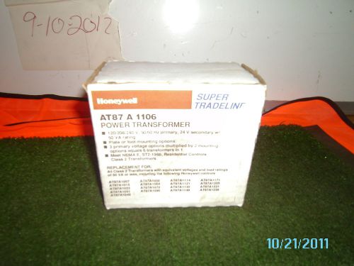 HONEYWELL MULTI-MOUNT CONTROL CIRCUIT TRANSFORMER CLASS 2 # AT72D 1691 1023