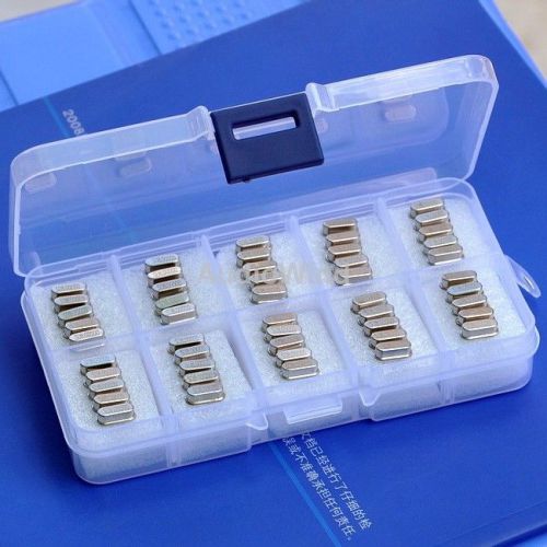 50PCS 10Values Crystal Resonators Assorted Kit, For MCU