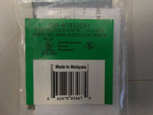 ORTRONICS OR-60950051 PCB MODULE CAT 5 UNKEYED 2/8 P8C LOT OF 7