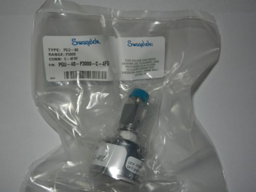 New Swagelok Pressure Guage PGU-40-P3000-C-4FSF