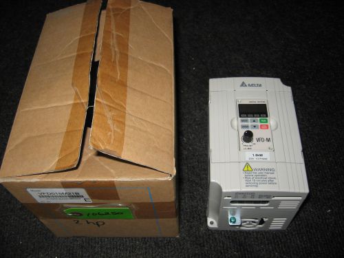 New delta vfd015m21b ac drive 2hp single phase input 200/240 volt for sale