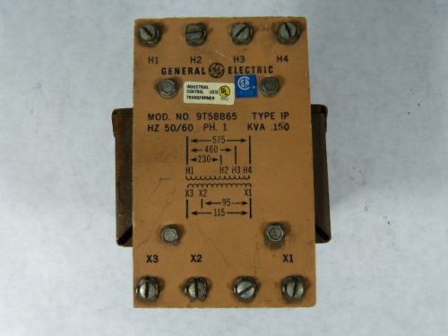 General Electric 9T58B65 Transformer 15KVA 230/460/575V ! WOW !