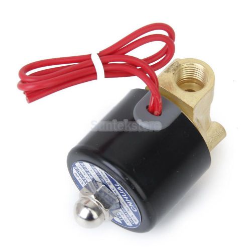 AC 110V 1/4 &#034; Normally Closed Electric Solenoid Valve for Air Water Pipelines