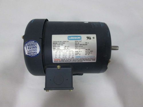 New leeson 100961.00 c4t17fb4c 1/2hp 208-230/460v 1725rpm 3ph ac motor d374325 for sale