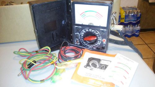 Triplett Model 3 Type 4 Local Loop Tester, w/Leads Manual Hard Case Strap - NICE