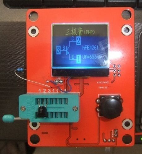 Small lcd transistor tester capacitance esr meter diode triode mos lcr npn for sale