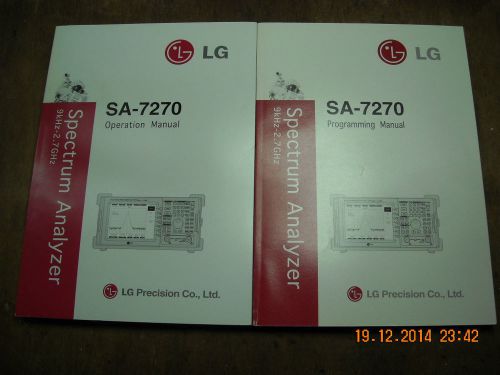 LG SA-7270 Operation and Programming Manual