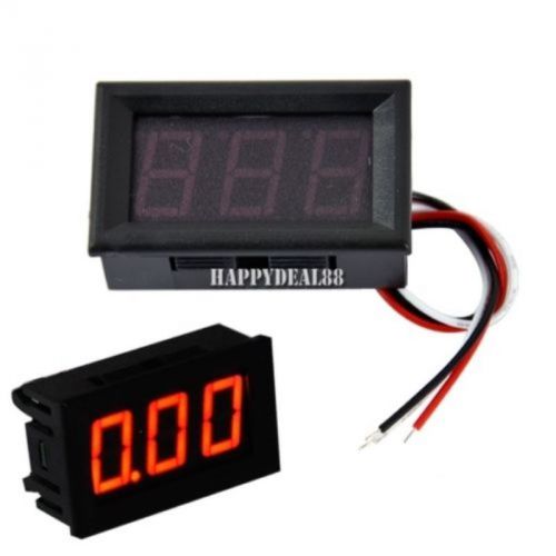 Red LED Panel Voltage Meter Mini Digital Voltmeter DC 0V To 100V Motovantech2014