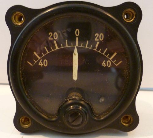 Meter Weston 601 USN Temp M-606 T215 Air Gauge Aircraft 40-0-40 Vtg