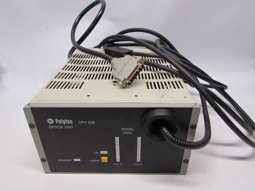 Polytec ofv 508 laser vibrometer optical unit ofv508-ku interferometer head for sale