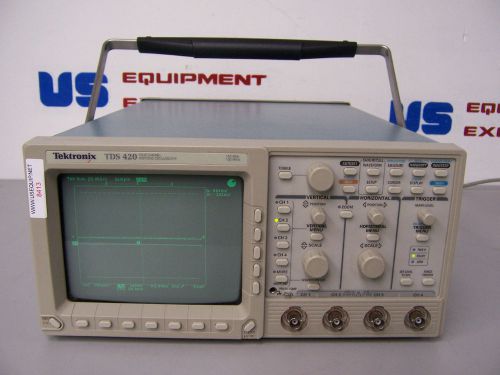 8413 TEKTRONIX TDS 420 4 CHANNEL OSCILLOSCOPE 150 MHZ 100MS/s