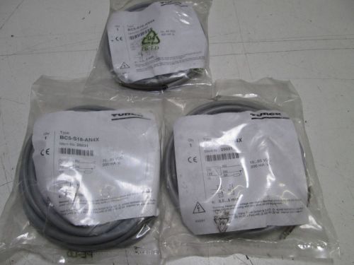 LOT OF 3 TURCK PROXIMITY SENSOR BC5-S18-AN4X *NEW IN FACTORY BAG*