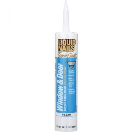 Liquid Nails Super Caulk Clear 10.1 Oz Cartridge LC-130 CLEAR AKZO NOBEL