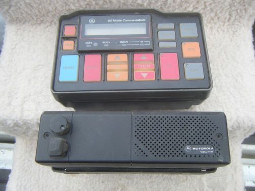 MOTOROLA RADIUS M10 RADIO  AND GE COMMUNICATIONS CONTROL HEAD