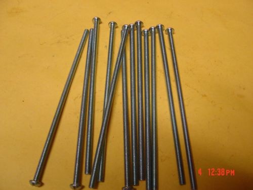 8-32 X 4 1/2&#034; Round Head Zinc Screws