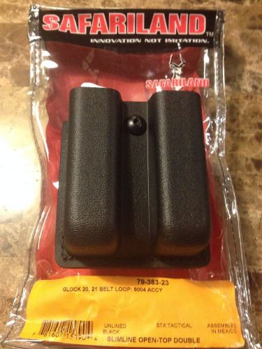 New Safariland Slimline Open-Top Double Mag Holder Glock 20,21 STX Tac 79-383-23