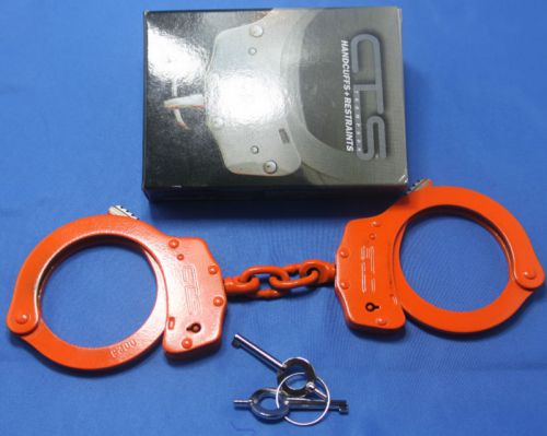 CTS THOMPSON 1010 ORANGE CHAIN HANDCUFFS