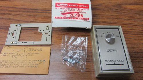 Dayton 24v Heating Thermostat 2E466  Tamper Proof NEW