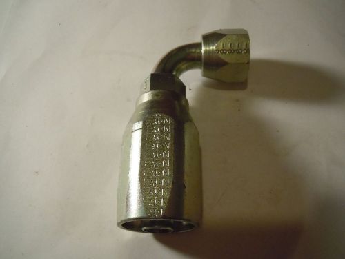 5 x  new eaton 190296-8s, hose fitting, hyd, jic, 90 deg, 3/4-16 for sale