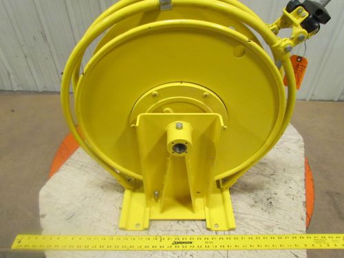 Aero-motive pow-r-matic spring return hose reel 1/2&#034;id 70&#039; heavyduty steel frame for sale