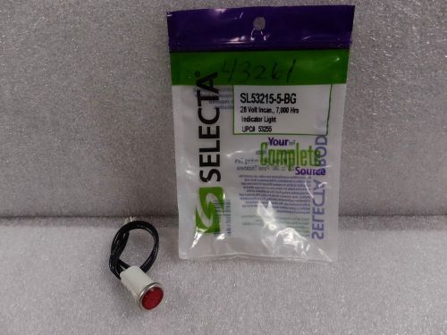 Selecta SL53215-5-BG 7,000Hrs  Red Flush Lens Indicator Light