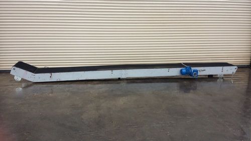 20&#034; x 21&#039; Long Incline Powered Conveyor, Case Box Conveying