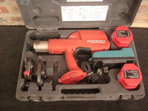 Ridgid propress 100-b hydraulic crimper 2 jaws 3/4&#034;copper and 1&#034; pex for sale