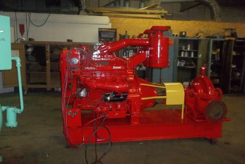 Detroit diesel fire pump 1500 gpm with controller 960 hours for sale