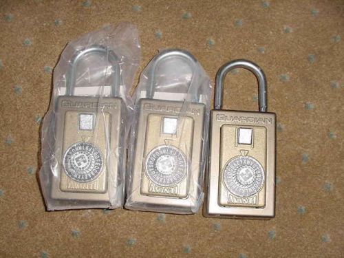 3 Guardian &#034;Avanti&#034; Combination Dial Lock Box asis