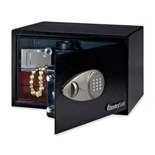 Sentry Safe X055 Electronic Safe w/ Lock Key 13-3/4in x 10-5/8in x 8-11/16in