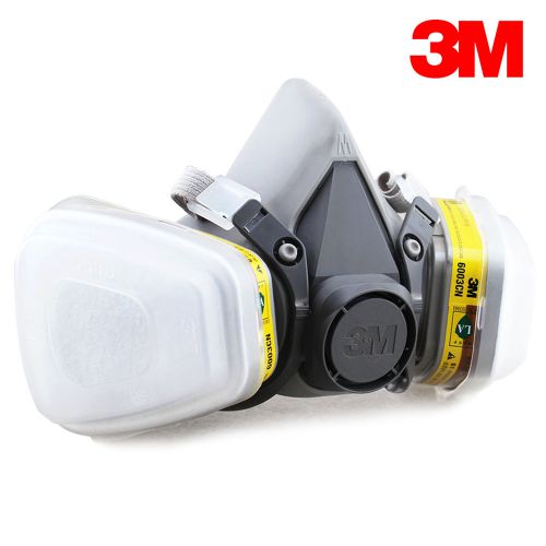 3M 6200 + 6003 Vapor/Acid Gas Cartridge (7-Piece Suit) Reusable Respirator