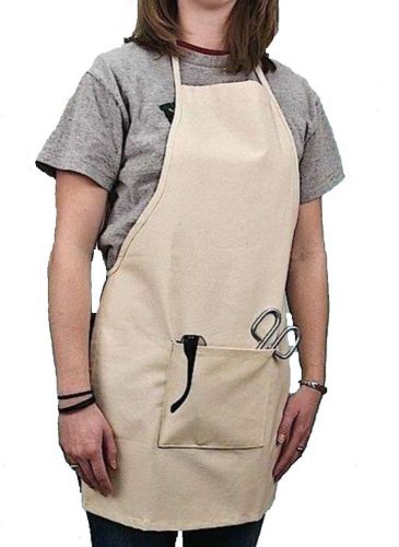 Natural Canvas Fabric Laboratory Apron: 28 X 20 Inches