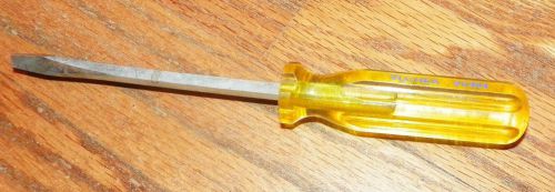 Nos vlchek square shank slotted screwdriver 3/16 x 4&#034; # su304 transparent handle for sale