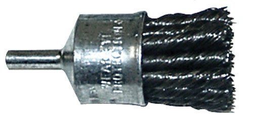 Shark 13981 4.5-in by 5/8-11NC Knotted Wire Wheel Brush W/ 0.020-Gauge Stainless