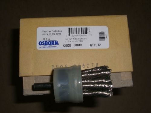 OSBORN 1&#034; RUFTUF Knot .0104 Wire End Stainless Steel Brush EDP 30040