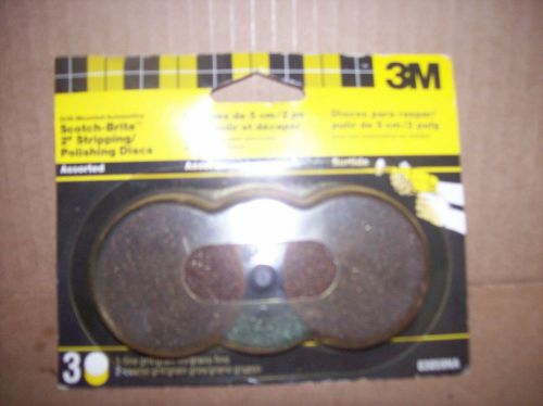 NEW! 3M 2&#034; Stripping &amp; Polishing Discs 3-Pack 03059NA