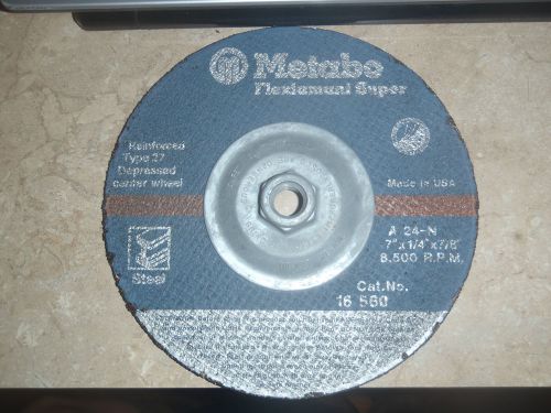 Metabo A-24-N 7x1/4x7/8&#034; Type 27 Grinding Wheel