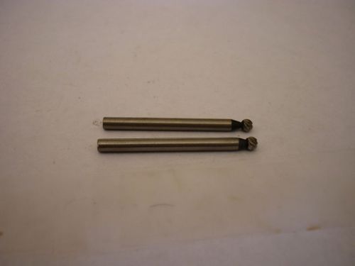 2 NEW CONGRESS CARBIDE BUR-1/8&#034; DIA. BALL HEAD 1/8&#034; SHANK CD1D DOUBLE CUT