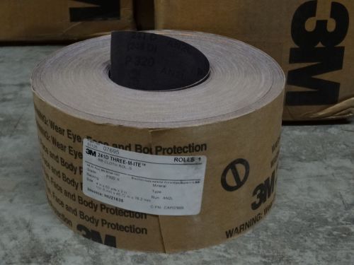 new 3M Abrasives 4&#034; x 50yds 241D Three-M-Ite RB Cloth P320 Handy Shop Roll 07695